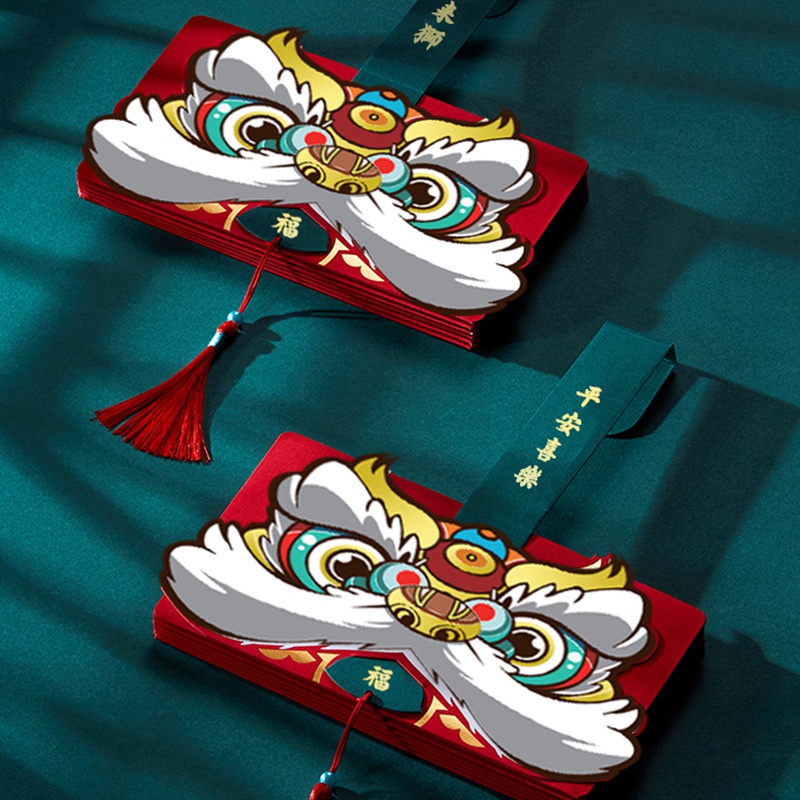 Essential Have 创意舞狮红包封袋 新年折叠红包 Foldable Angpaw Red Pocket Envelope 2022 New Year Angpao C... - Image 4
