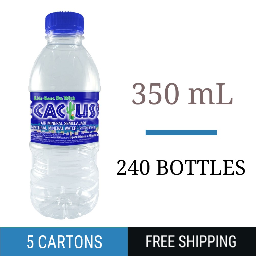 Cactus Mineral Water 48 X 250ml (5 Cartons) 