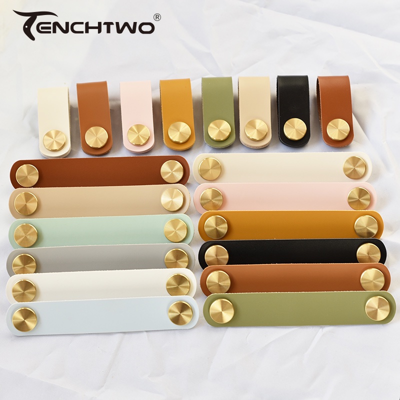 12 Colors Nordic Furniture Drawer Knob Brass Wardrobe Cupboard Cabinet Handle Door Pulls Eco-Friendly Artificial Leather