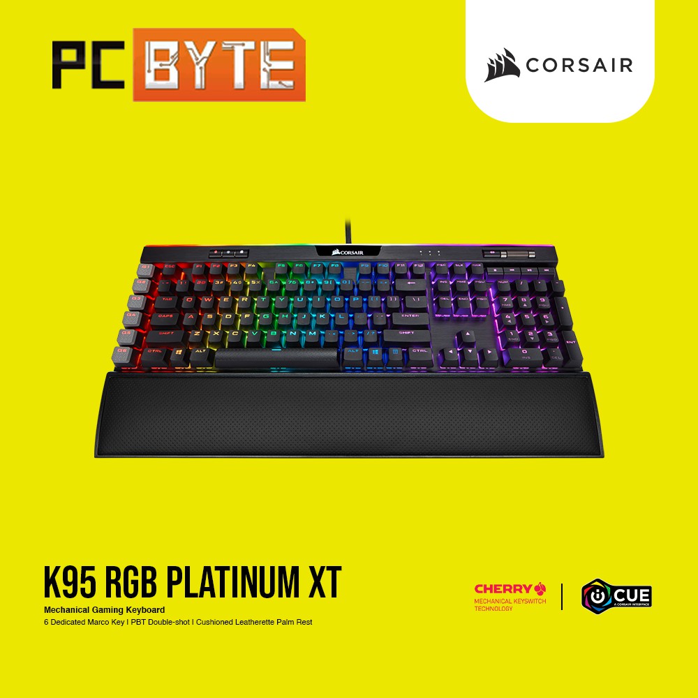 Corsair K95 Rgb Platinum Xt Mechanical Gaming Keyboard Cherry Mx Blue Brown Speed Shopee Malaysia