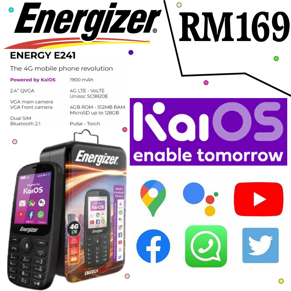 Energizer Energy E241 (3G) - 100% Original Malaysia