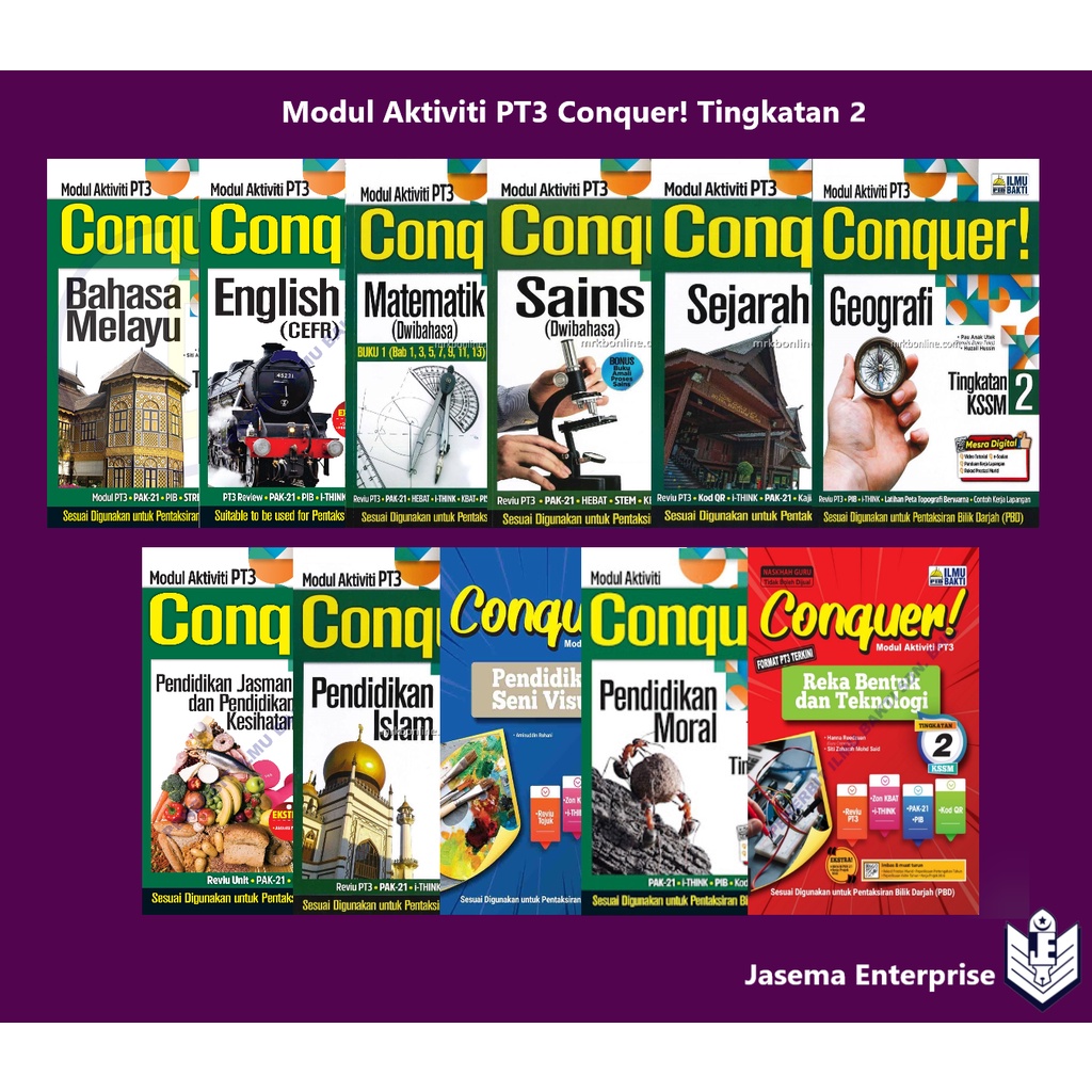 Buy Modul Aktiviti PT3 Conquer! Tingkatan 2 Bm English  Matematik