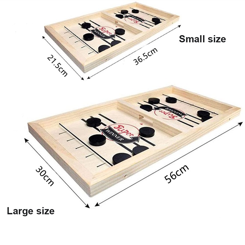 Premium Have Wooden Fast Sling Puck Game Paced Table Desktop Battle Winner Board Foosball Games toy Adults Parent-Chi... - Image 5