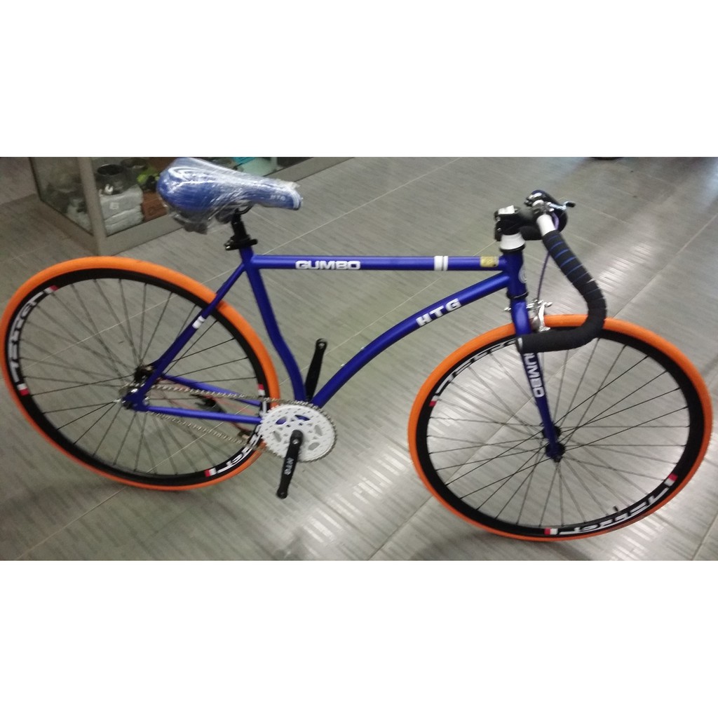 100% Assembled 700C GUMBO FIXIE BICYCLE BIKE SINGLE BRAKE ...