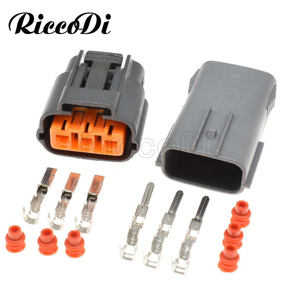 10Kits 3 Pin DL 090 Male Female Waterproof Sensor Connector 6195-0009 ...