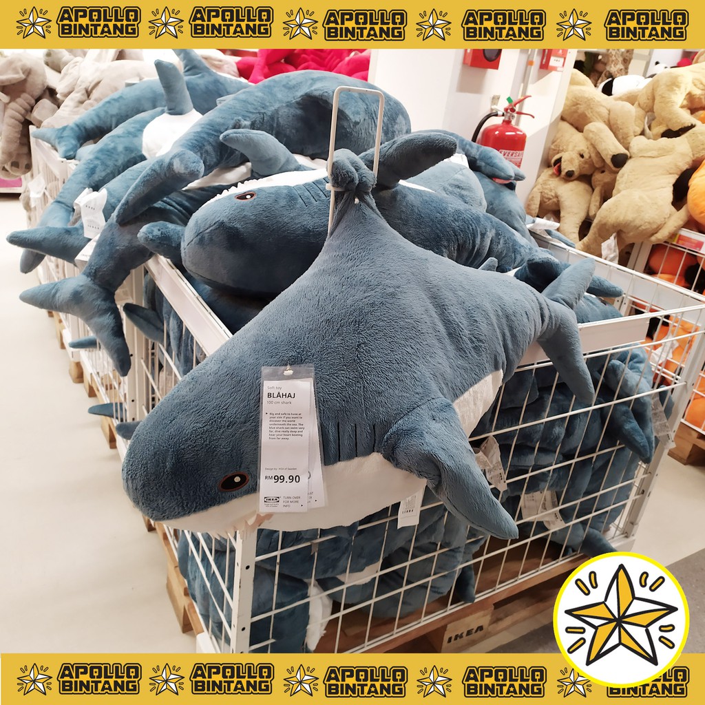 giant stuffed shark from ikea