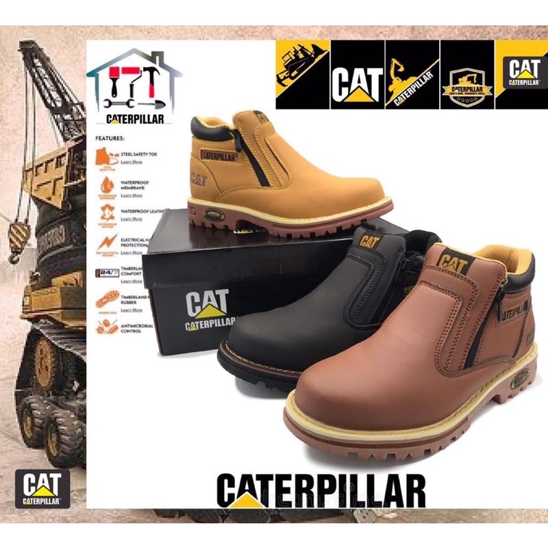 Safety Boot CAT Caterpillar Extremely Protection Top Safe Heavy Duty
