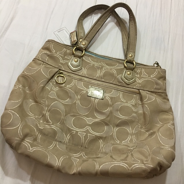 coach poppy tote bag