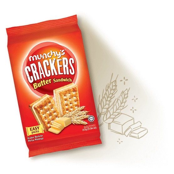 Munchy's Cracker Easy Pack 322g (Wheat Cracker/Butter Sandwich/Choc ...