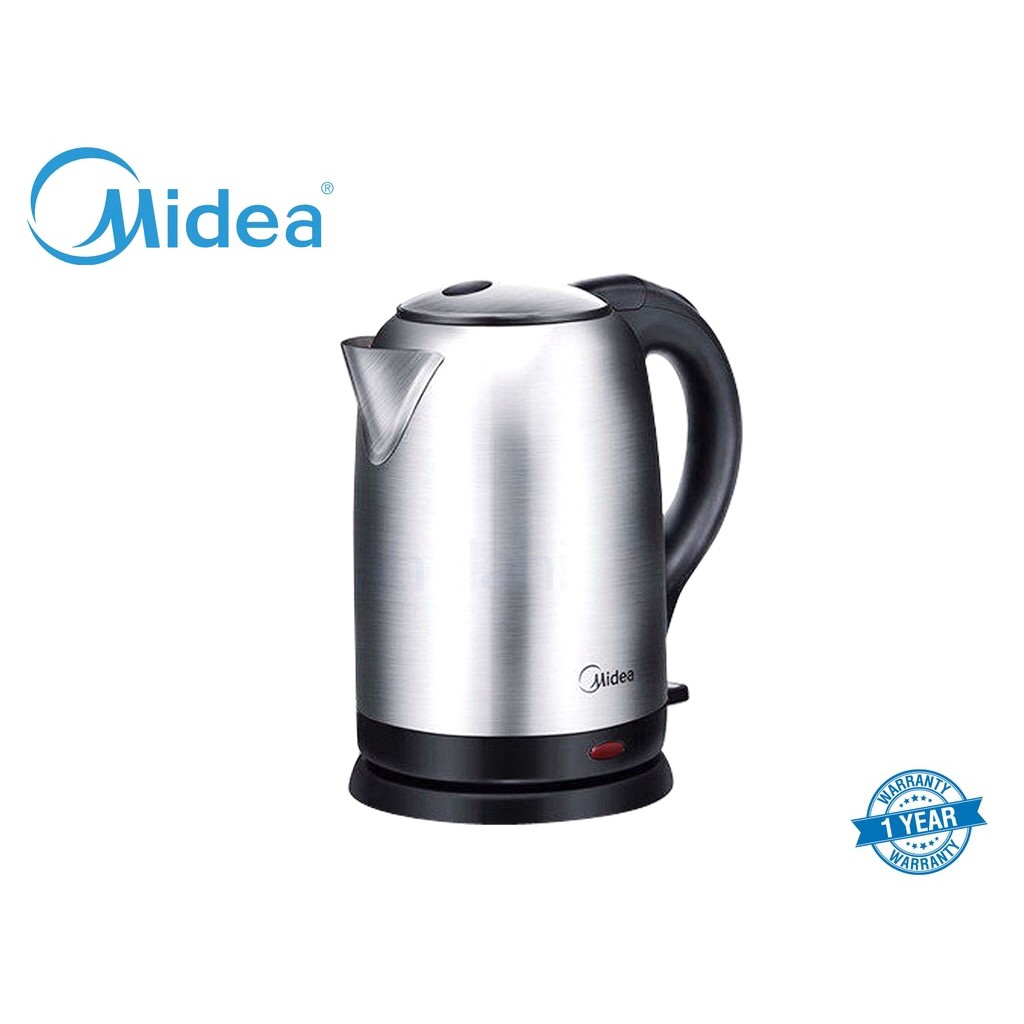 Midea Electric Jug Kettle 1 7l Mk 17ss Stainless Steel Jag Pemanas Air Cerek Masak Air Cerek Pemanas Air Elektrik Shopee Malaysia