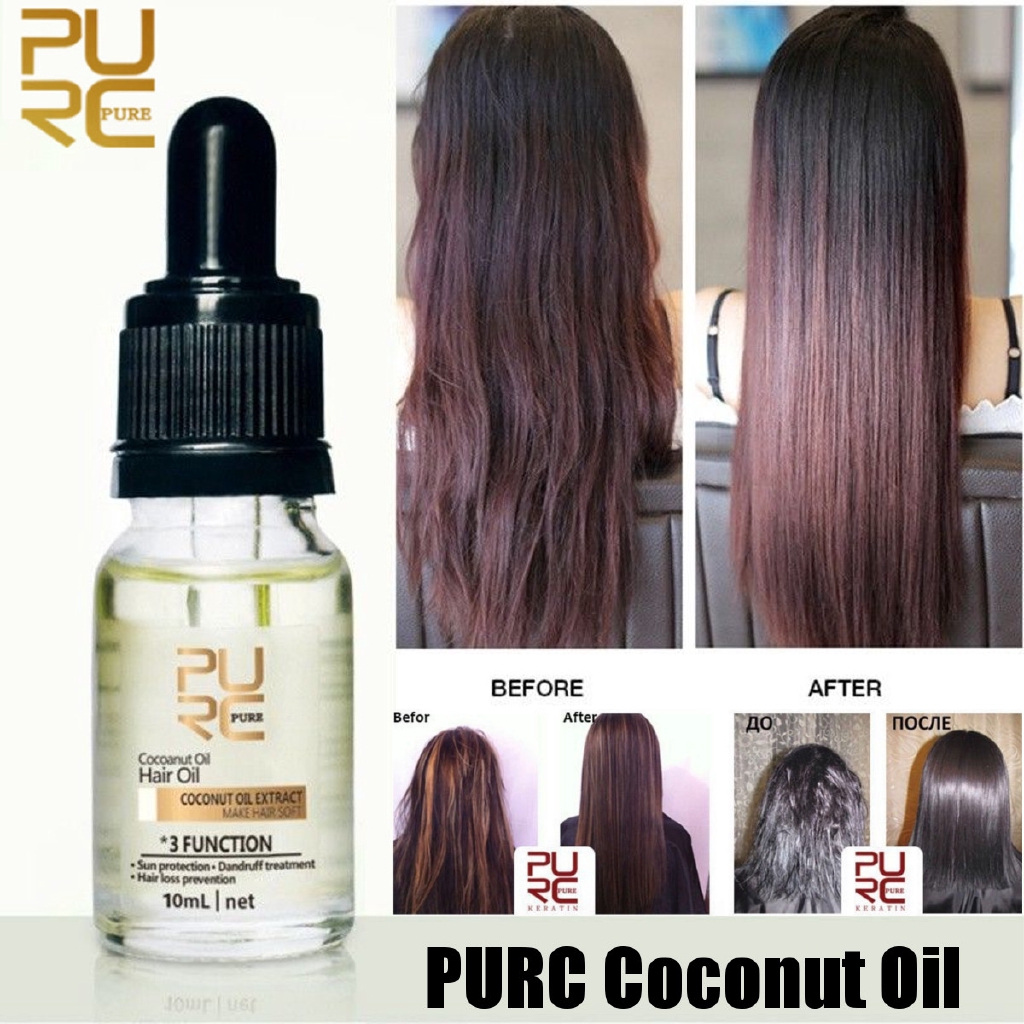 Purc Natural Coconut Oil Hair Care Repair Oil Anti Hair Loss