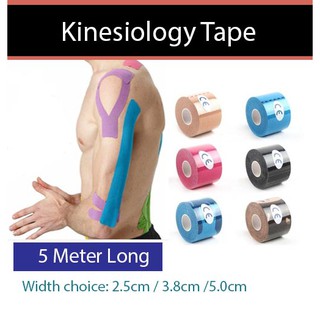 Kinesiology tape support tape braces sport elastic tape 5M 5 meter Physio Strapping muscle tape