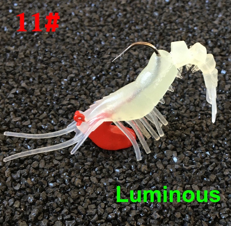 ANH Live Shrimp 7g 12g 18g 50mm 75mm 100mm Soft Plastic Prawn Lures SP