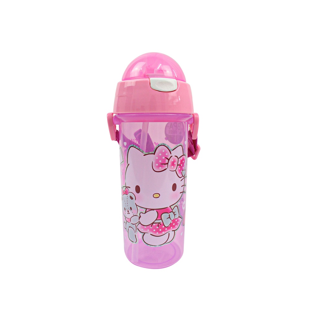 Hello Kitty Children 600ml Water Bottle With Straw - Purple Colour For ...