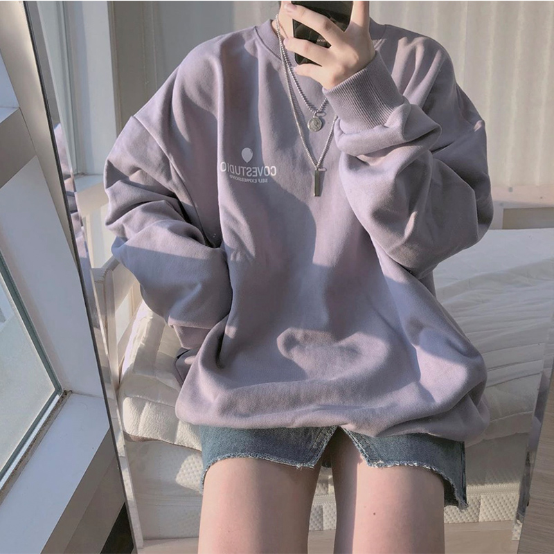 2020 autumn new Korean style loose hoodie long sleeve women clothes ...