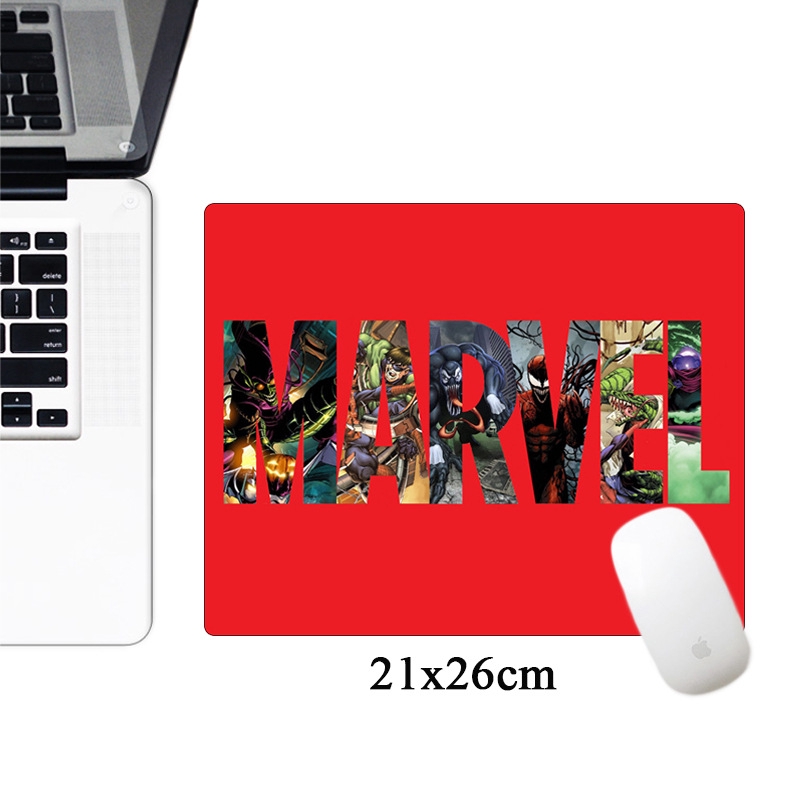 Small Size Marvel Comics Logo Mouse Pad Anime Iron Man Computer