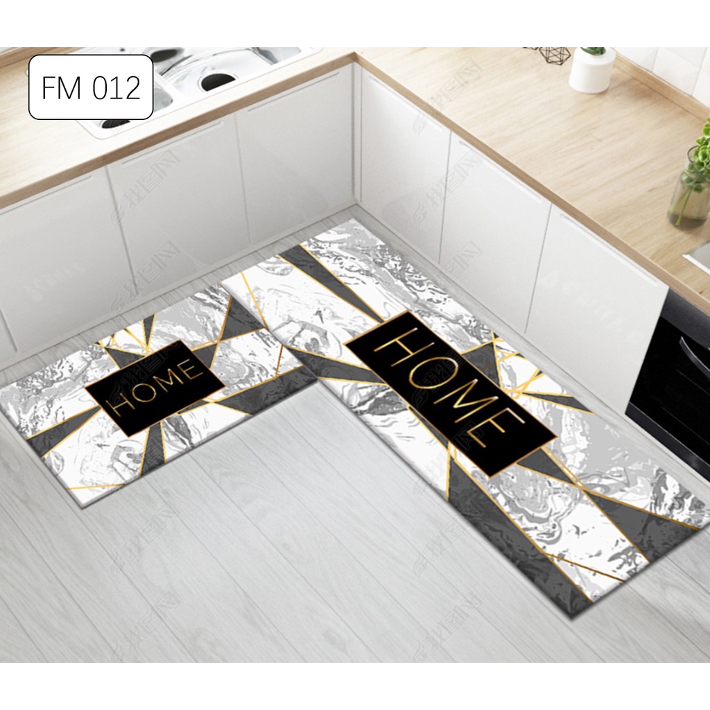 &lt;20 CORAK&gt;New Design 2pcs Set Alas Kaki 40x60cm+40x120cm Kitchen Bedroom Toilet Anti Slip Floor Mat Carpet Rug Foam