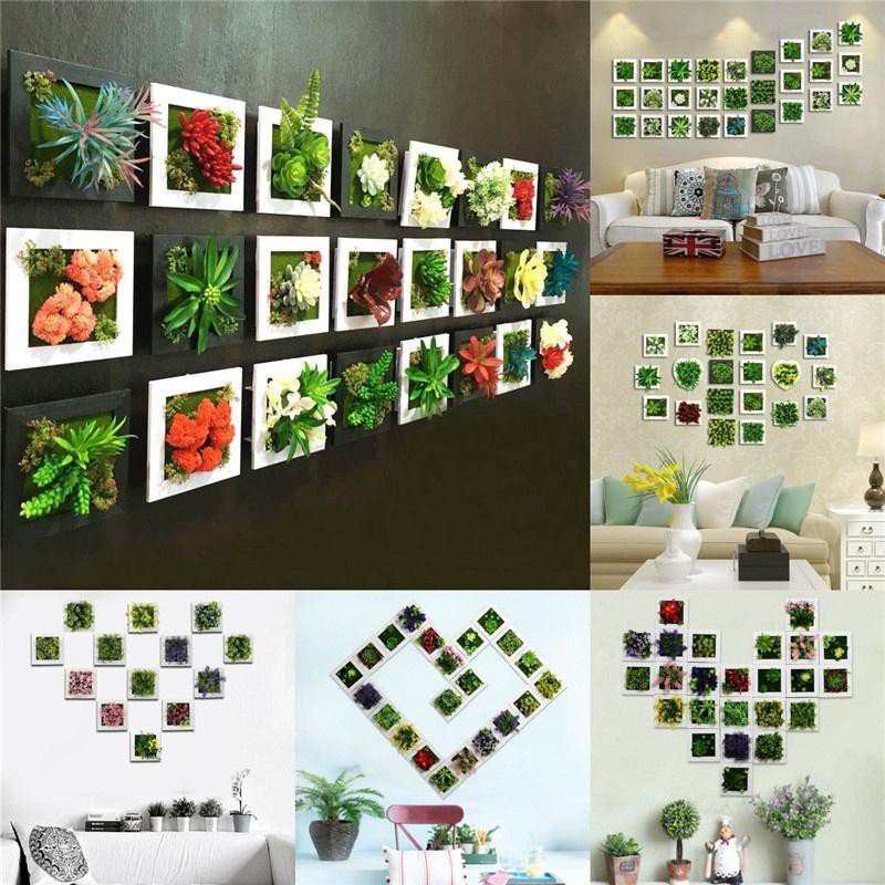 3d Stereo Simulation Plant Photo Frame Wall Hanging Yoga Mat