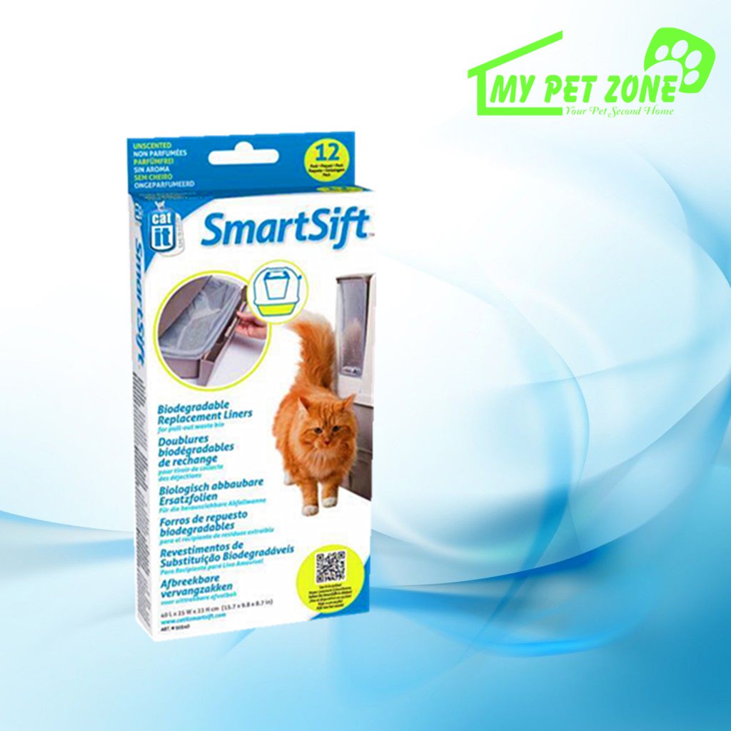 Catit Smart Sift Biodegradable Replacement Liners - Pull-out Waste Bin ...