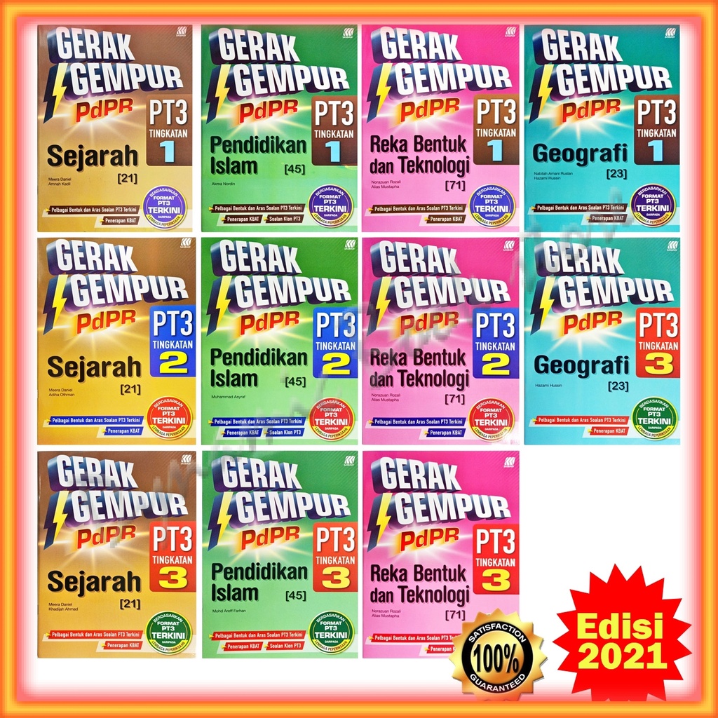 Buy Buku Latihan  Gerak Gempur PdPR Tingkatan 1 / 2 / 3 Edisi 2021