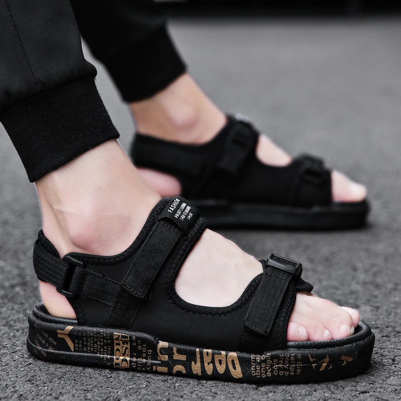 Musim panas Kasut lelaki Sandal kasual Sandal fesyen Flip-flop Kasut ...
