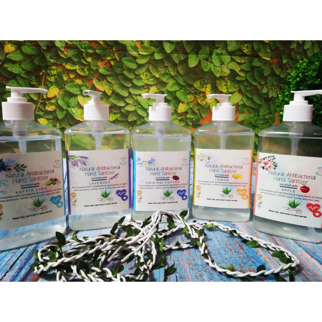 NATURAL ANTIBACTERIAL HAND SANITIZER] Alcoholbased natural