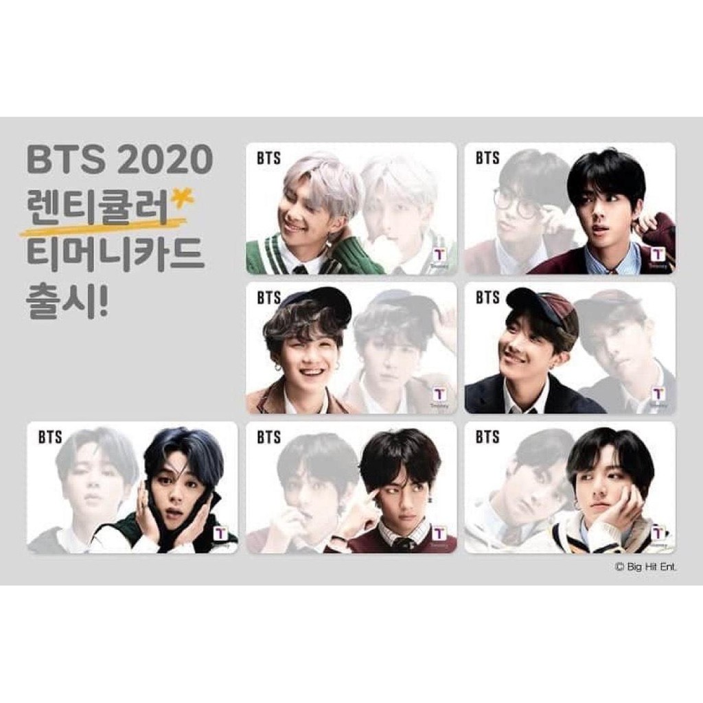 BTS BANGTAN BOYS 2019 NEW VERSION RM CU T-MONEY TMONEY CARD PHOTOCARD SEALED 