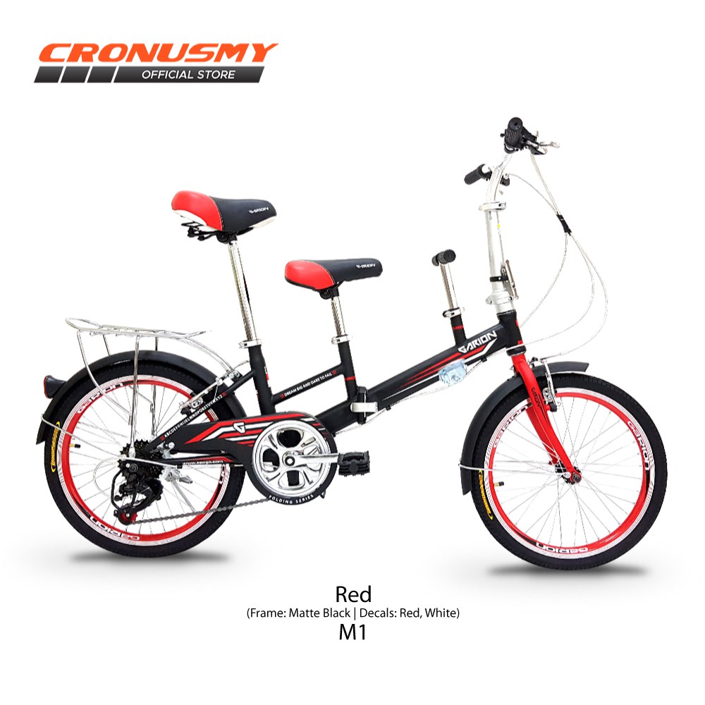 foldable tandem bicycle