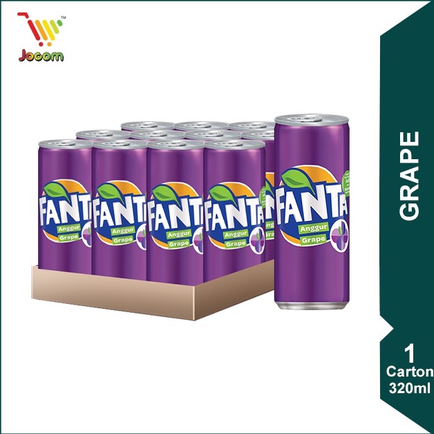 Fanta Grape Can 1 Carton 12 X 320ml Kland Selangor Delivery Only