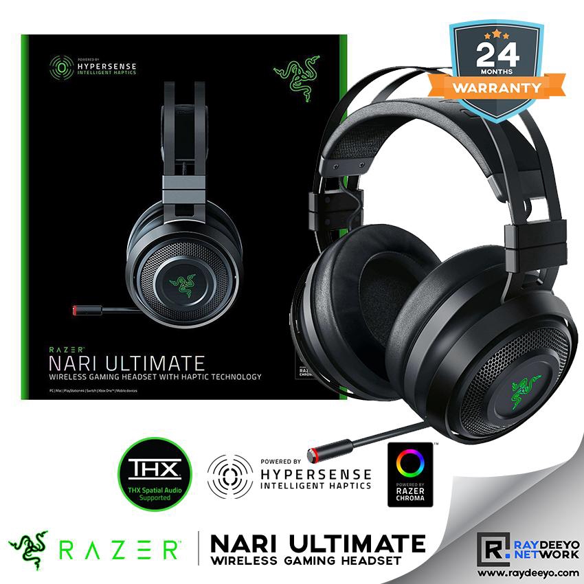 Razer Nari Ultimate Rgb Wireless Gaming Headset Intelligent Haptic Technology Razer Hypersense Shopee Malaysia