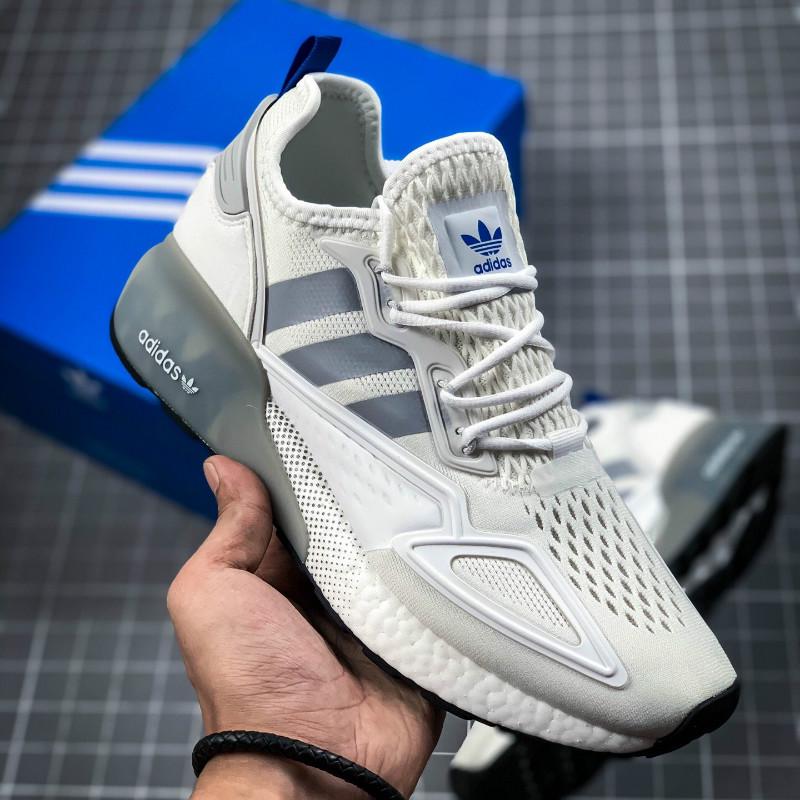 [READY STOCK]Adidas Originals ZX 2K Boost Sport Running Casual Women Men Unisex White Sneakers 