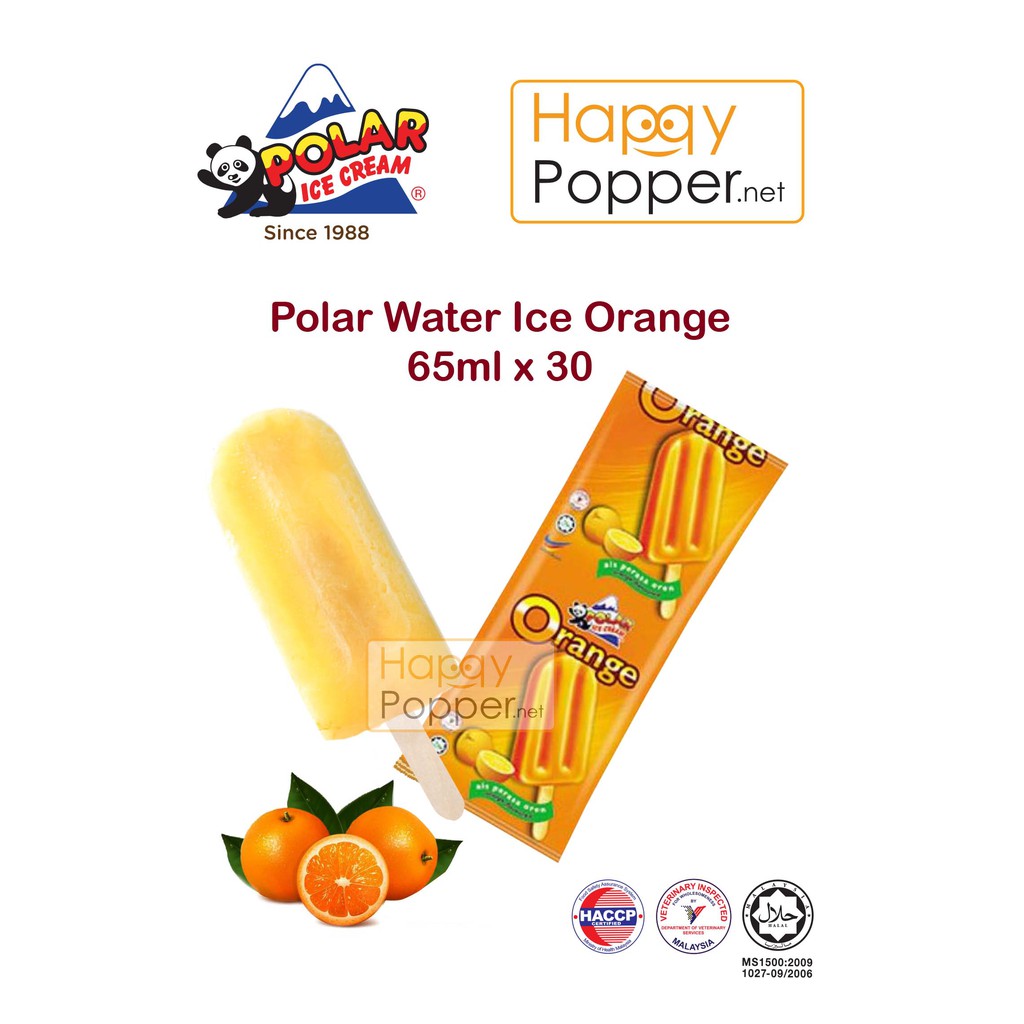 Polar Ice Cream Water Ice Orange Ice Cream 30 pcs Frozen ...