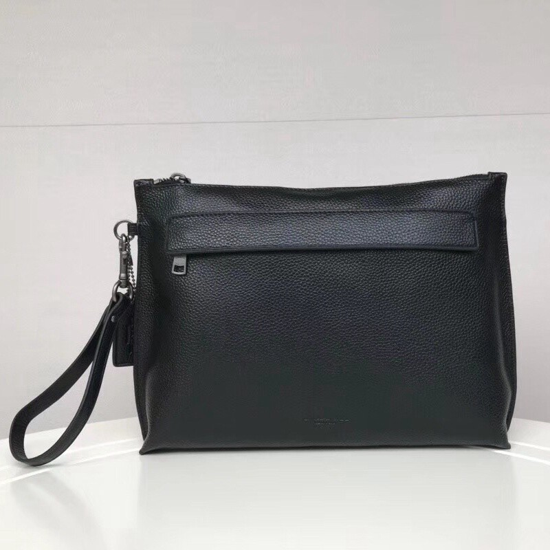 Coach new clutch bag men fashion casual thin business bag full leather  original 100% in stock 28614 | Shopee Malaysia