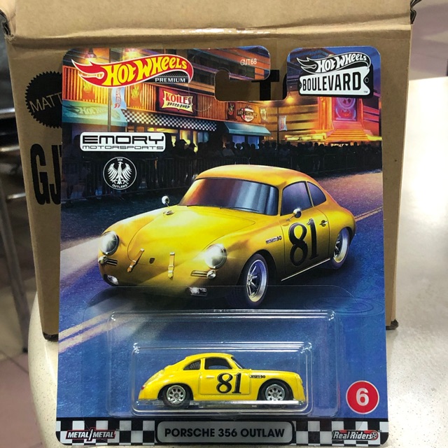 2020 Hot Wheels Boulevard Emory Motorsports Porsche 356 Outlaw #6 1:64 Scale New