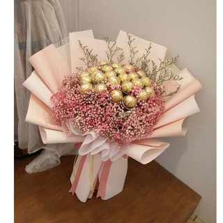 Buy Dried Cotton Flower Baby Breath Bouquet 软绵绵干花棉花满天星花束 Seetracker Malaysia