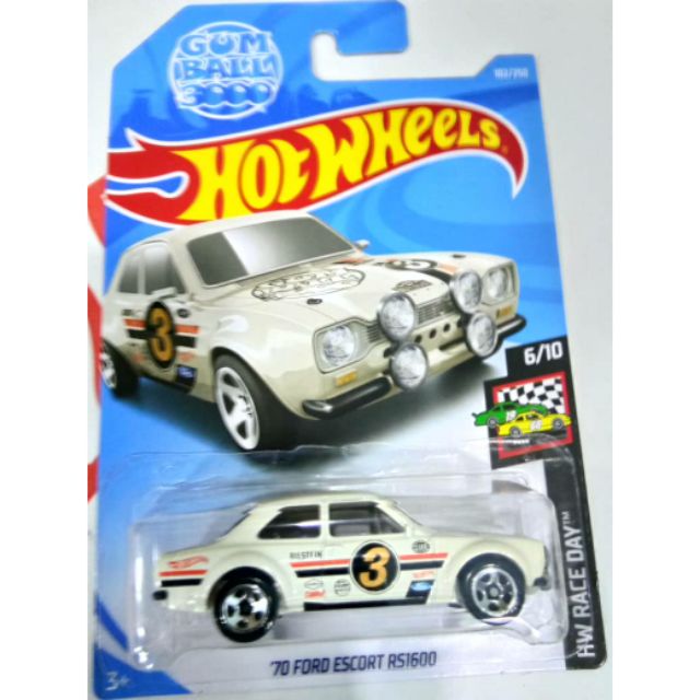 hot wheels 70 ford escort rs1600 gumball