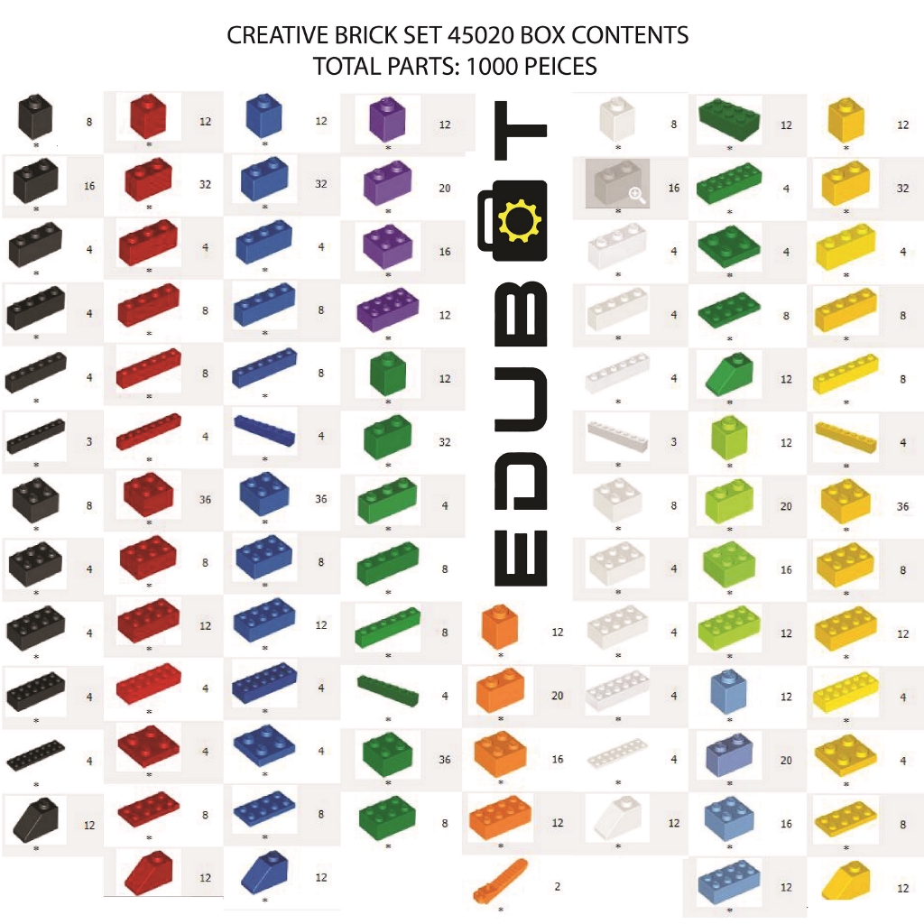 creative lego brick set