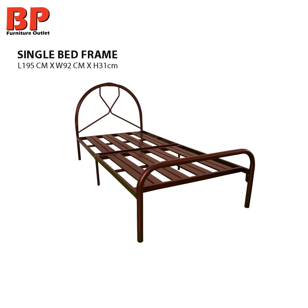 BPFO (READY STOCK) SINGLE BED FRAME/Metal Bed/Bedroom Furniture/Bed