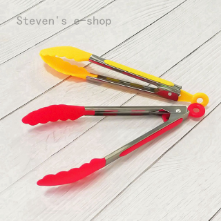 27cm Barbecue Iron Scissor Tong BBQ Tools For Kitchen Bread Clip Cooking Tongs