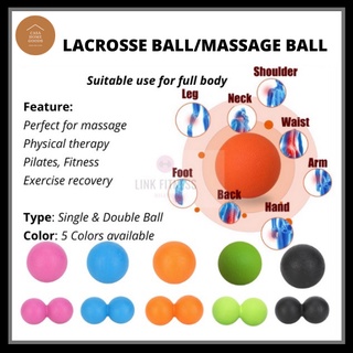 Massage Ball Therapy Ball Lacrosse Treatment Ball Peanut Deep Tissue Massage Tool for Muscle Relaxer Trigger point