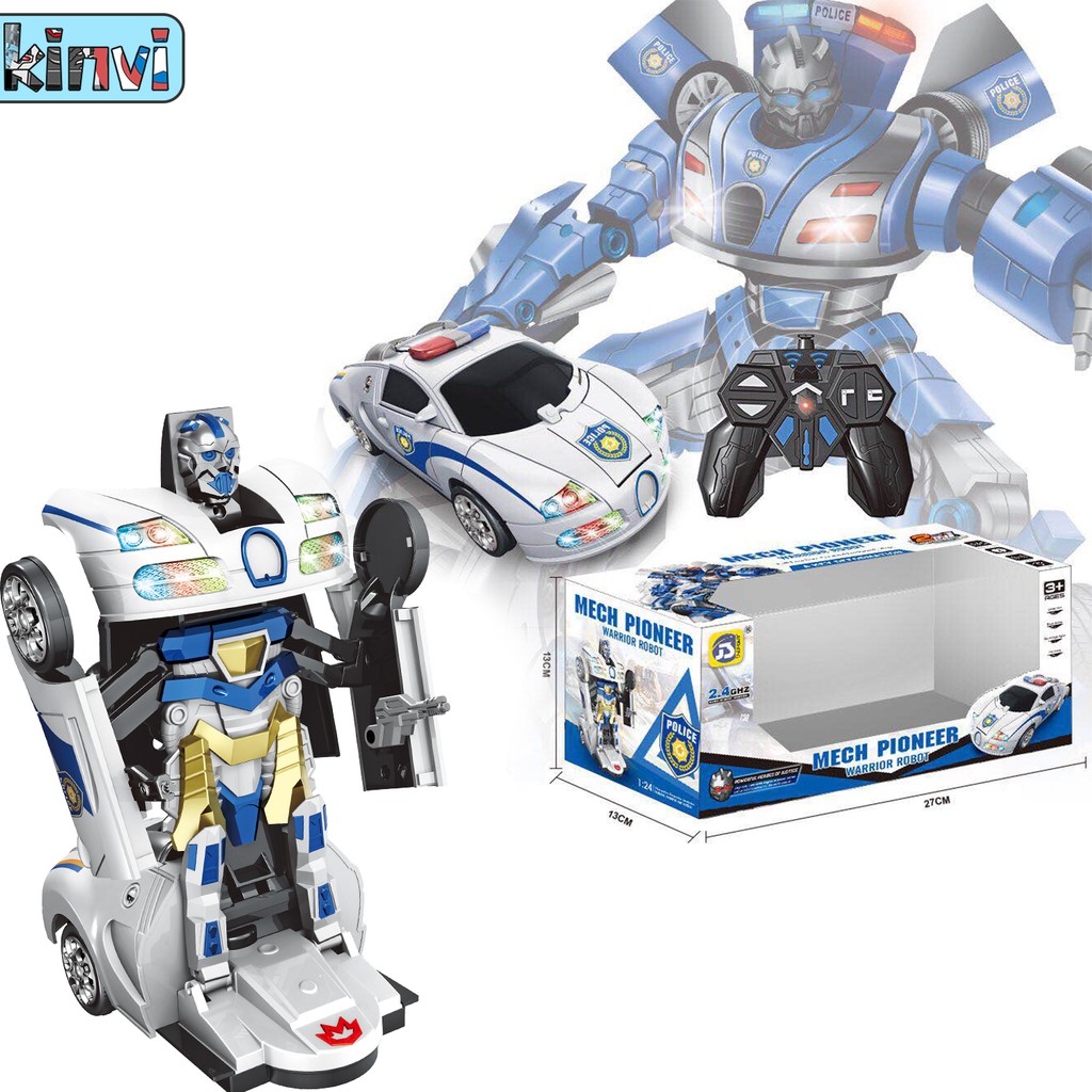 remote control transformer police car