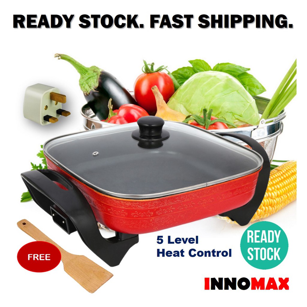 Electric Modern Multi Cooker Pan 5 Liter 1700W 5 Heat Level Korea BBQ Shopee Malaysia