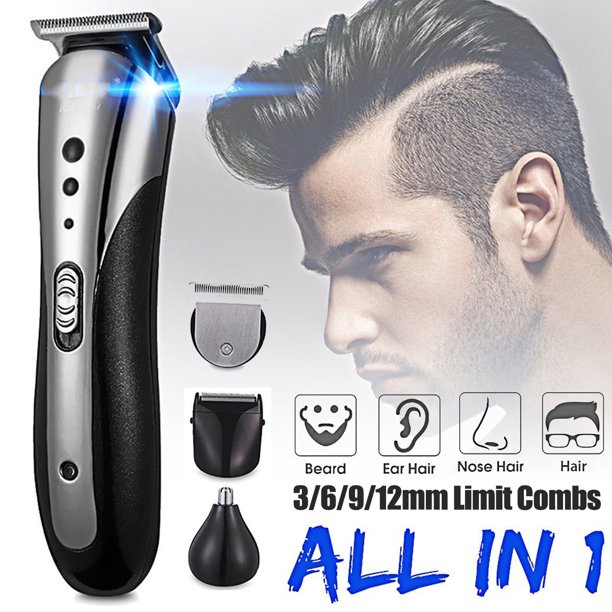 (LOCAL +READY STOCK)Kemei KM-1419 Clipper Mesin Rambut 3 in 1 Electric Trimmer Razor Rechargeable Hair Removal