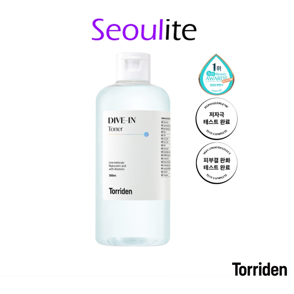 Torriden DIVE-IN Low molecule Hyaluronic acid Toner 300ml [Seoulite] |  Shopee Malaysia