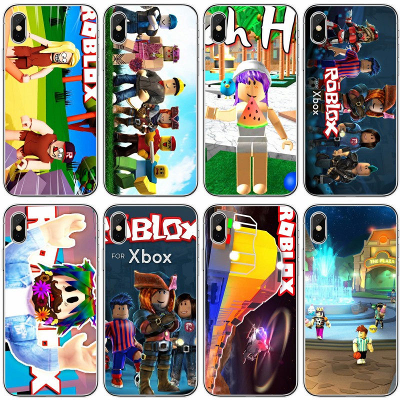 Game Roblox Cover Soft Silicone Tpu Phone Case For Iphone X Xr Xs Max 11 Pro Max Shopee Malaysia - phone case roblox