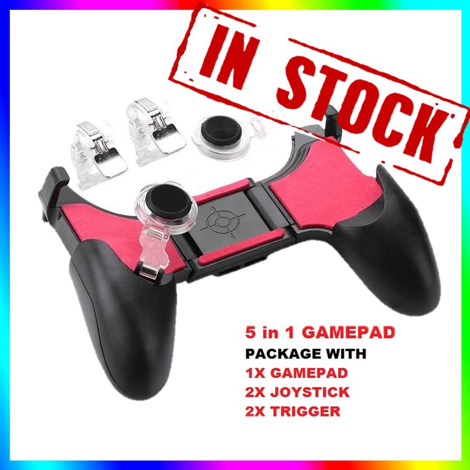 5 IN 1 Controller PUBG Gamepad Trigger Mobile Legends ...