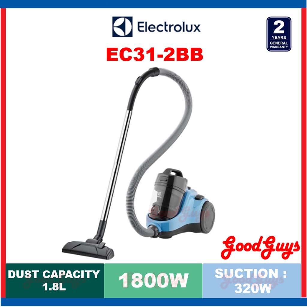 ELECTROLUX EC31-2BB 1800W EASE C4 BAGLESS VACUUM CLEANER WITH 4 STEP FILTRATION - BALTIC BLUE