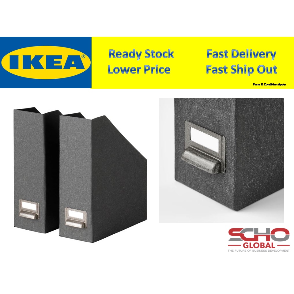 IKEATJOG Magazine file Dark grey Shopee Malaysia