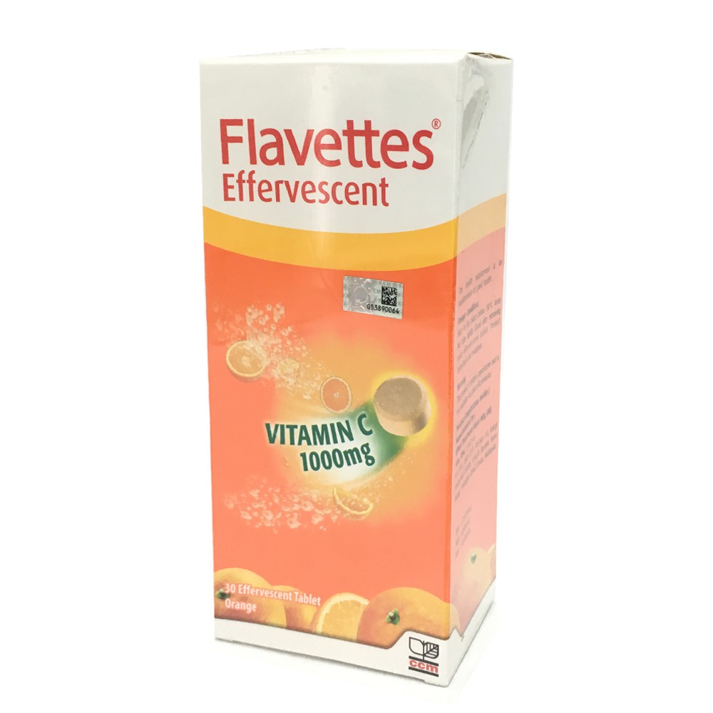 Flavettes Effervescent Vitamin C 1000mg Orange 30 S Tablets Shopee Malaysia