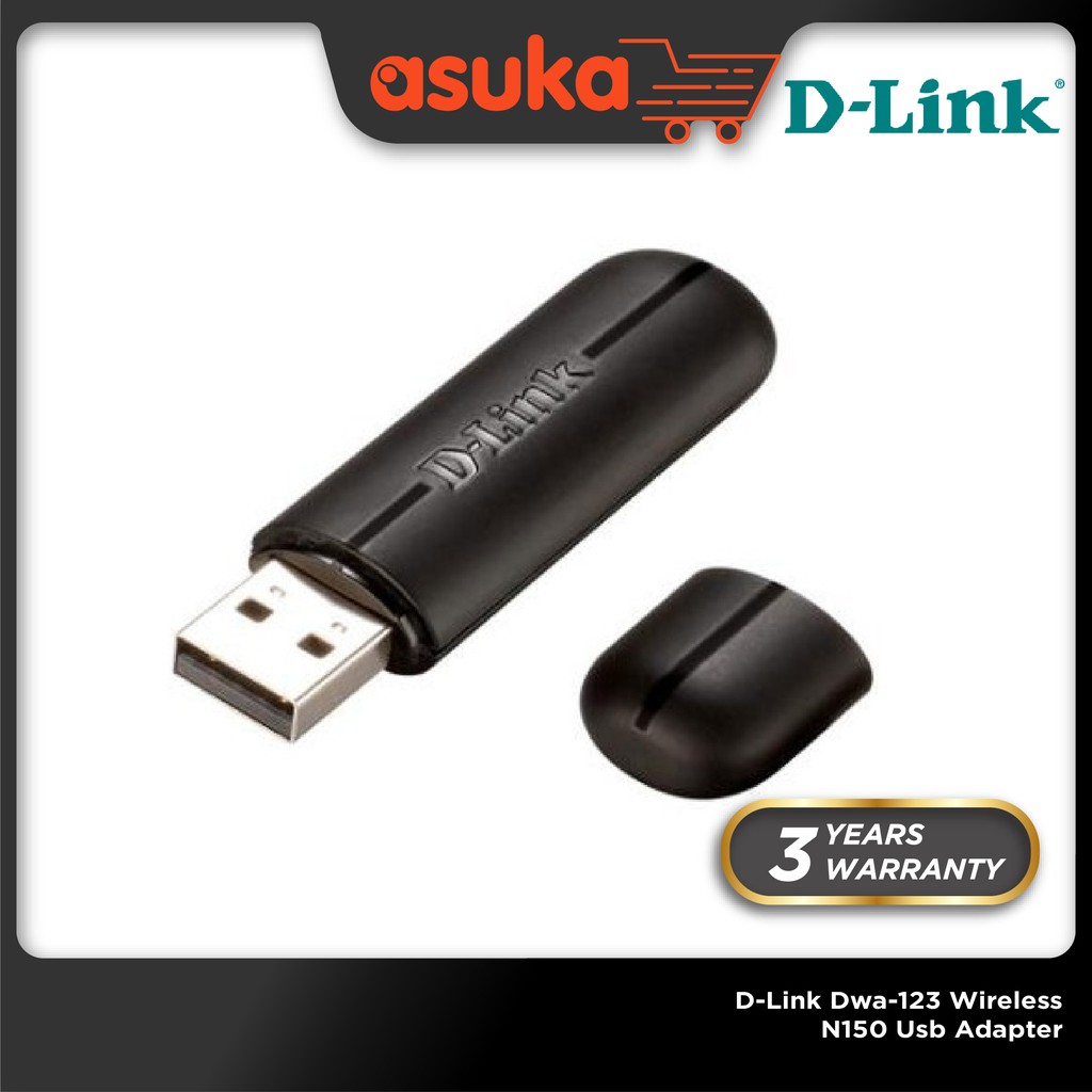 D-Link Dwa-123 Wireless N150 Usb Network Adapter For PC/Laptop